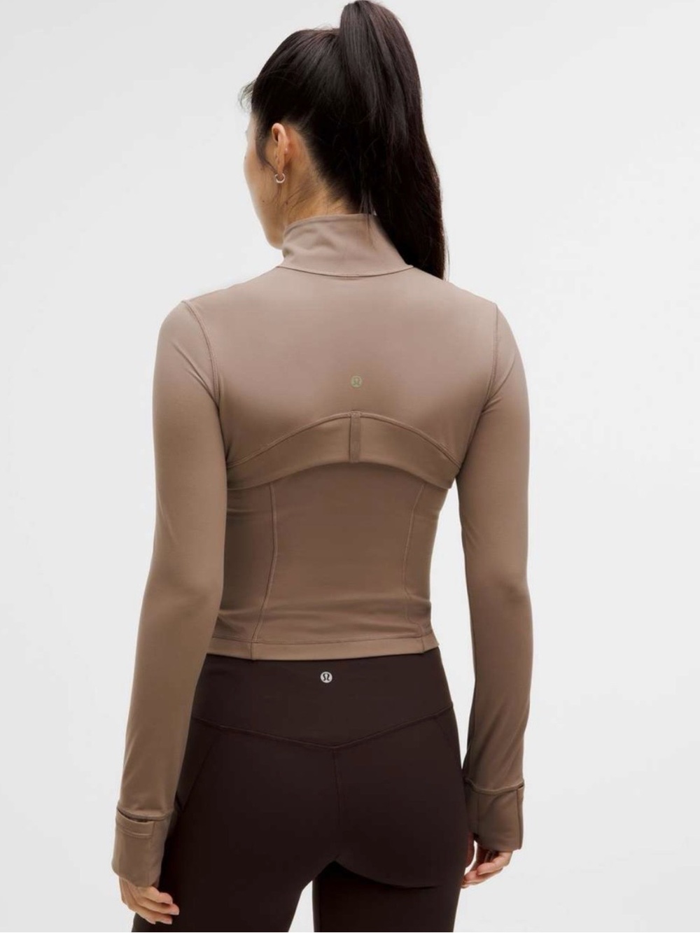 lululemon athletica Taupe Fitted Zip define Jacket *CROPPED - Picture 2 of 6